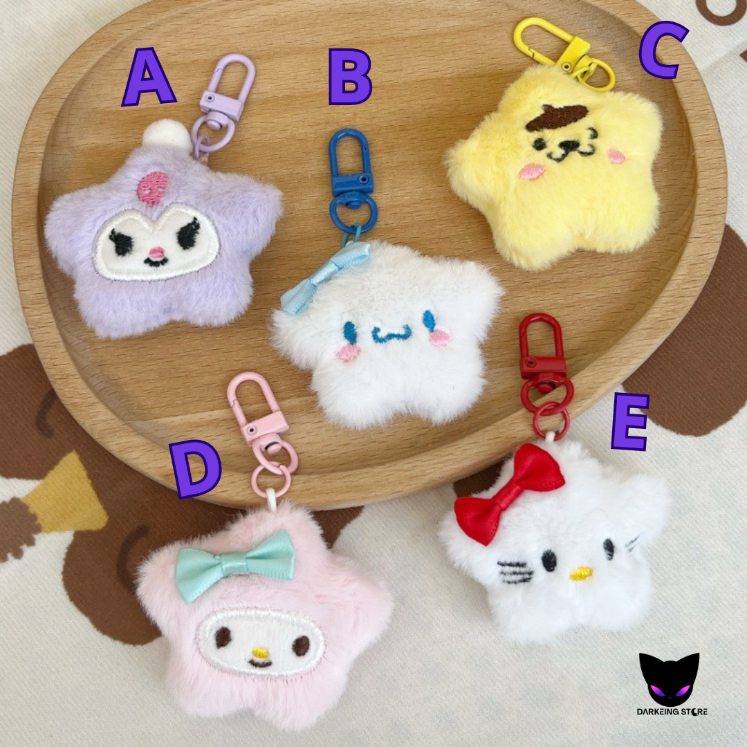 LLAVERO PELUCHE ESTRELLA - SANRIO