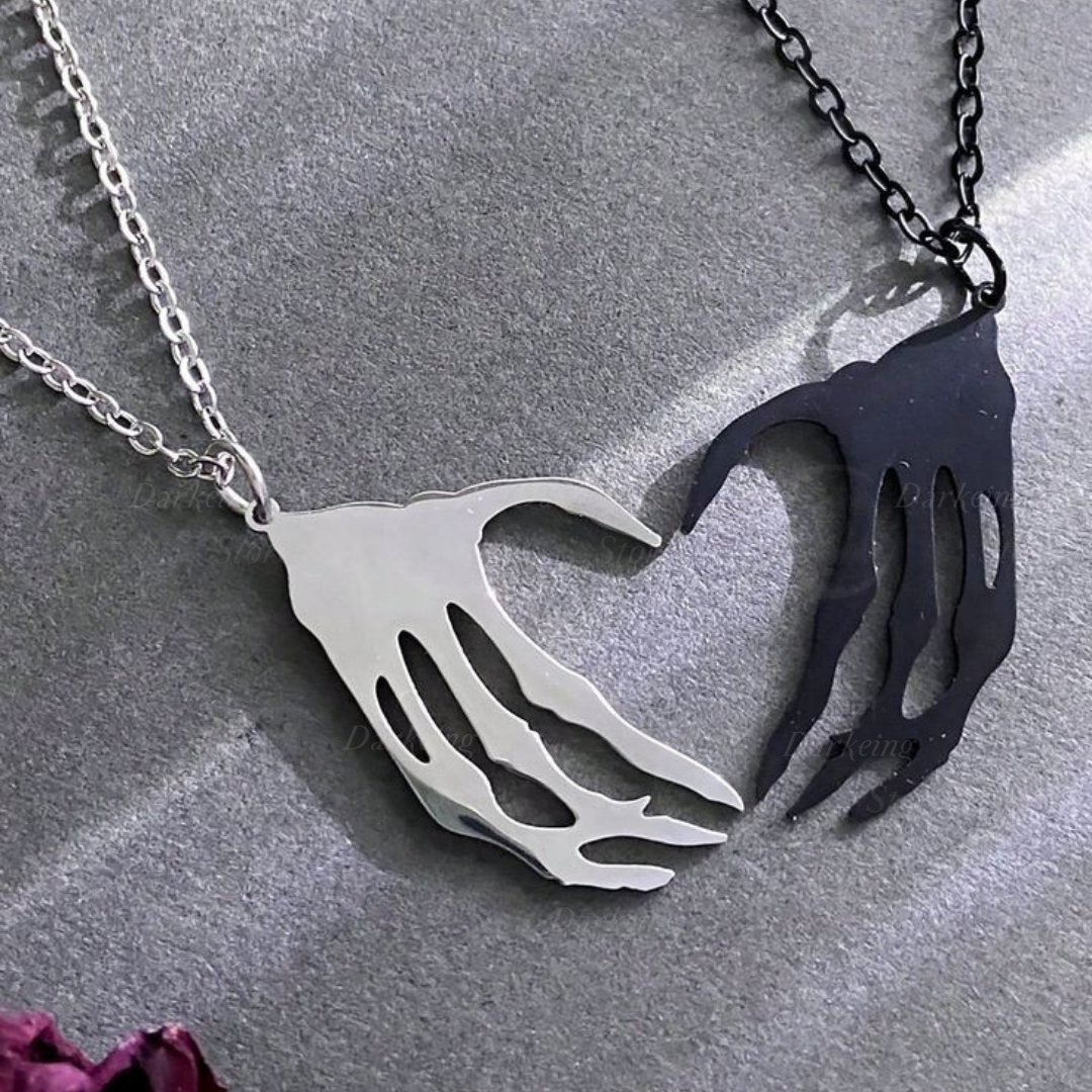 COLLARES DE PAREJA - SKELETON HEART